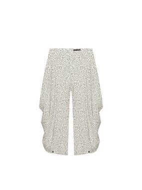 Zara Collection Drape Printed Cream Wide-Leg Pants, S, NWT
